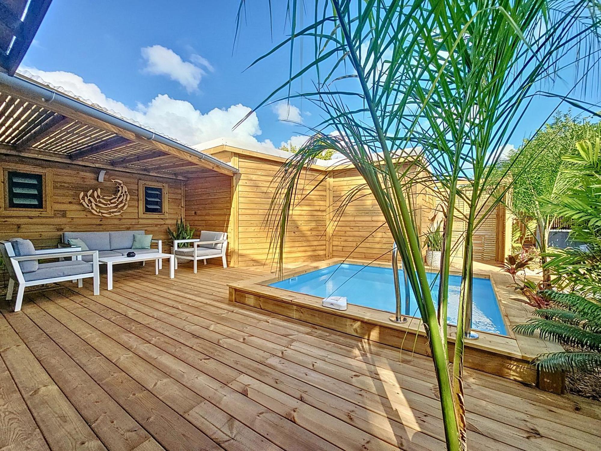Villa L'Anjou Creole A Sainte Anne En Guadeloupe Avec Piscine Privee Et 2 Chambres Pour 4 Personnes Zewnętrze zdjęcie